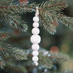 Kersthanger Houten Bolletjes | Bruin | 12 Cm