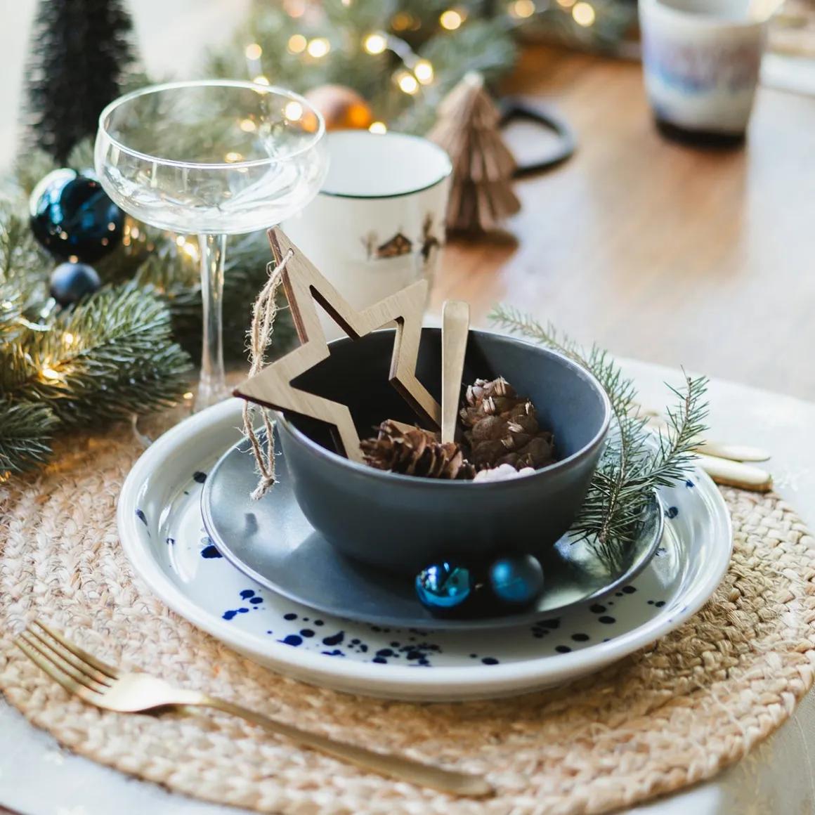 Kersthanger Houten Ster | Bruin | 15 Cm