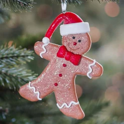 Kersthanger Klei | Peperkoekmannetje | Handgemaakt | 11 Cm