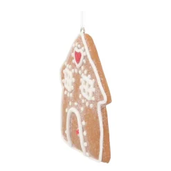 Kersthanger Klei | Peperkoekhuisje | Handgemaakt | 7,5 Cm