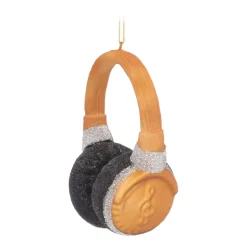 Kersthanger Koptelefoon | Glas | Goud | 10cm