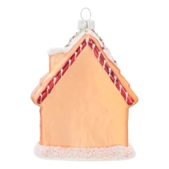 Kersthanger Peperkoekhuisje | Glas | Bruin | 11cm