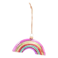 Kersthanger Regenboog | Glas | Multi | 12cm