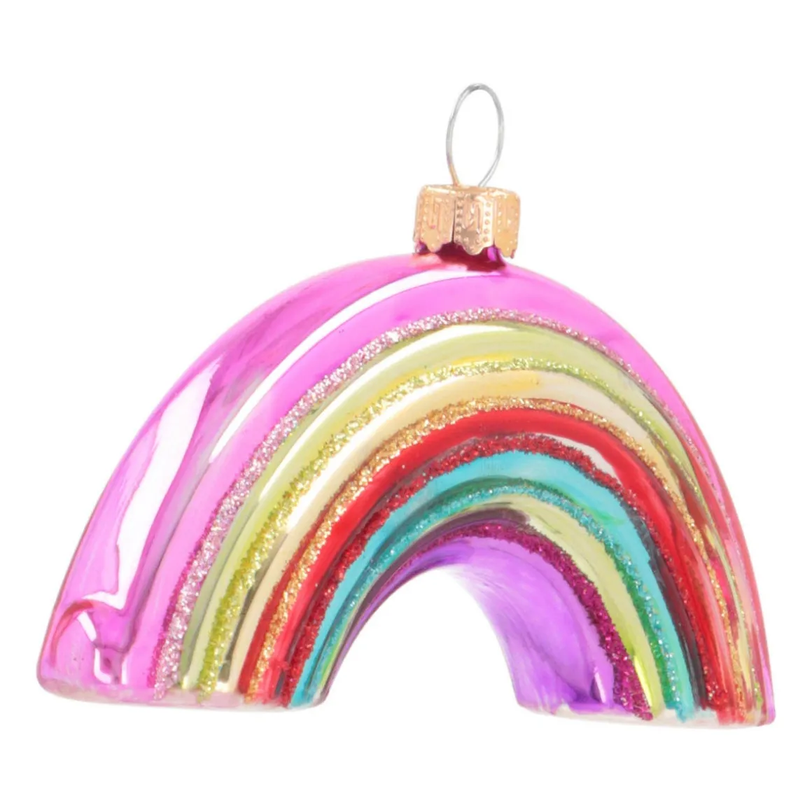 Kersthanger Regenboog | Glas | Multi | 12cm