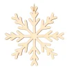Kersthanger Sneeuwvlok | Hout | 12 Cm