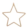 Kersthanger Ster Met Glitters | 14 Cm | Goud