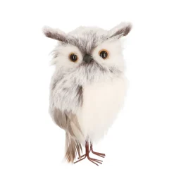 Kersthanger Uil | Grijs | 13 Cm