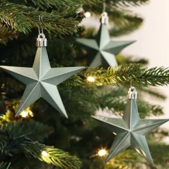 Kersthangers Sterren 12 St | Cottage Green | 10 Cm