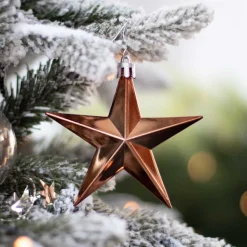 Kersthangers Sterren 12 St | Brons | 10 Cm