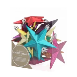Kersthangers Sterren 12 St | Multikleur Mix | 10 Cm