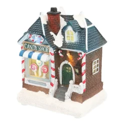 Kersthuisje Candy Shop 13,5 Cm LED