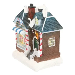 Kersthuisje Candy Shop 13,5 Cm LED