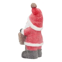Kerstmanfiguur Met 'Welcome' | Rood | Led-verlichting | 49cm