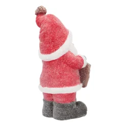 Kerstmanfiguur Met 'Welcome' | Rood | Led-verlichting | 49cm