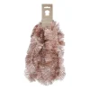 Kerstslinger Zachtroze 270x7,5cm Glanzend