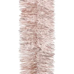 Kerstslinger Zachtroze 270x7,5cm Glanzend