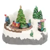 Kersttafereel Tree And Train 17,5 Cm Music
