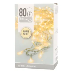 Kerstverlichting | 80 LED | Warm Wit | 6 M | IP44 | Binnen & Buiten