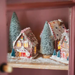 Kleien Peperkoekhuisje Met LED | Handgemaakt | Incl Batterijen | 16 Cm