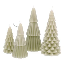 Kleine Kerstboomkaars Met Laagjes Groen