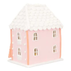 Koekhuisje Van Klei | Pastelkleuren | Led | Handgemaakt | 19cm