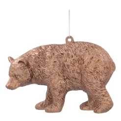 Kunststof Kersthanger Beer | Brons | 12 Cm