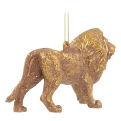 Kunststof Kersthanger Leeuw | Goud | 12 Cm
