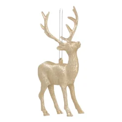 Kunststof Kersthanger Rendier | Champagne | 15 Cm
