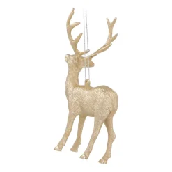 Kunststof Kersthanger Rendier | Champagne | 15 Cm