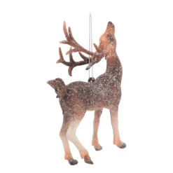 Kunststof Kersthanger Rendier | Bruin | 14 Cm