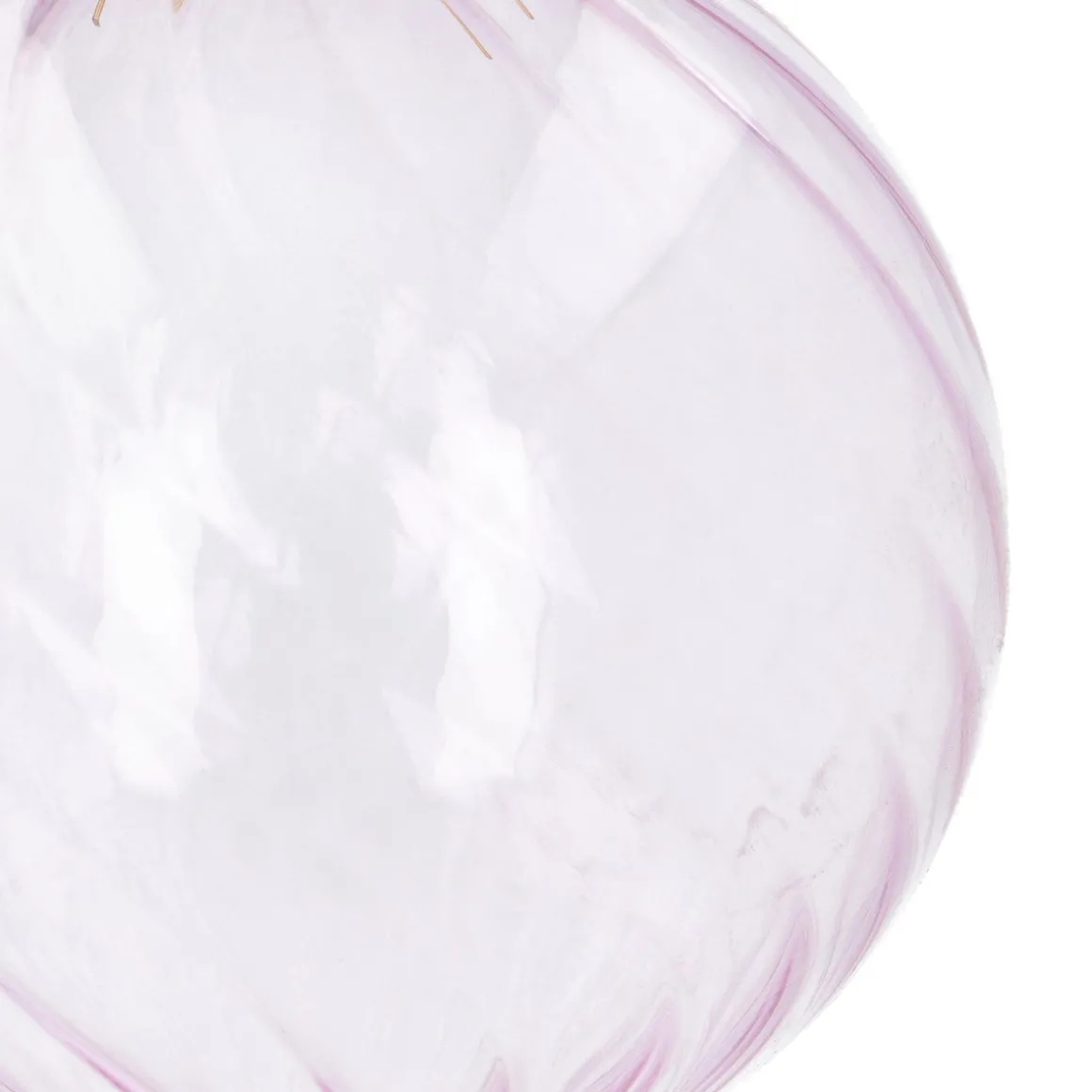 Lavendel Kerstbal Met Romantische Swirls