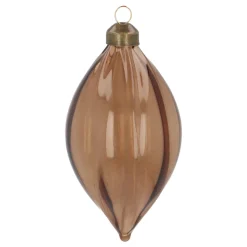 Lichtbruine Kerstpegel Met Natuurlijke Swirls