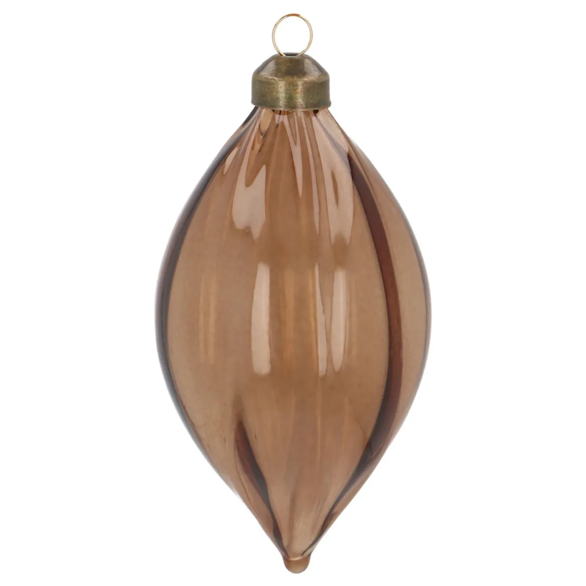 Lichtbruine Kerstpegel Met Natuurlijke Swirls