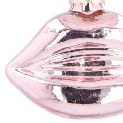 Lichtroze Mond Kersthanger Van Glas