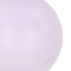 Lila Kerstbal Met 'frozen' Coating