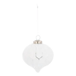 Luxe Glazen Ui Geometrisch 8 Cm Wit