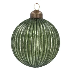 Luxe Groene Kerstbal Met Lampion Reliëf