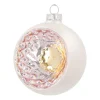 Luxe Kerstbal Met Reflector | Glas | Zilver | 8cm