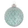 Luxe Kerstbal Ruiten Frost | Glas | Blauw | 8cm