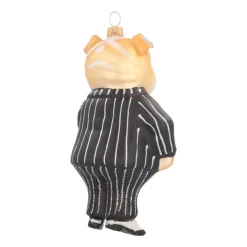 Luxe Kersthanger Bulldog Met Sigaar 14cm