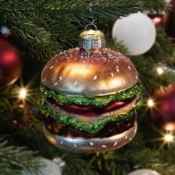 Luxe XXL Kersthanger Hamburger 9 Cm