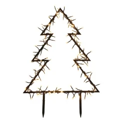 Metalen Kerstboom Met LED | 75 Cm | Timer | Buiten