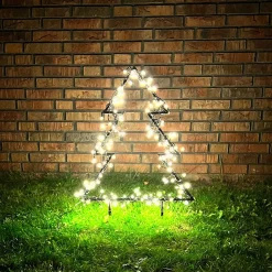 Metalen Kerstboom Met LED | 75 Cm | Timer | Buiten