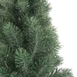 Mini Kerstboom Met Frost | 56 Cm | Incl. Rieten Mandje