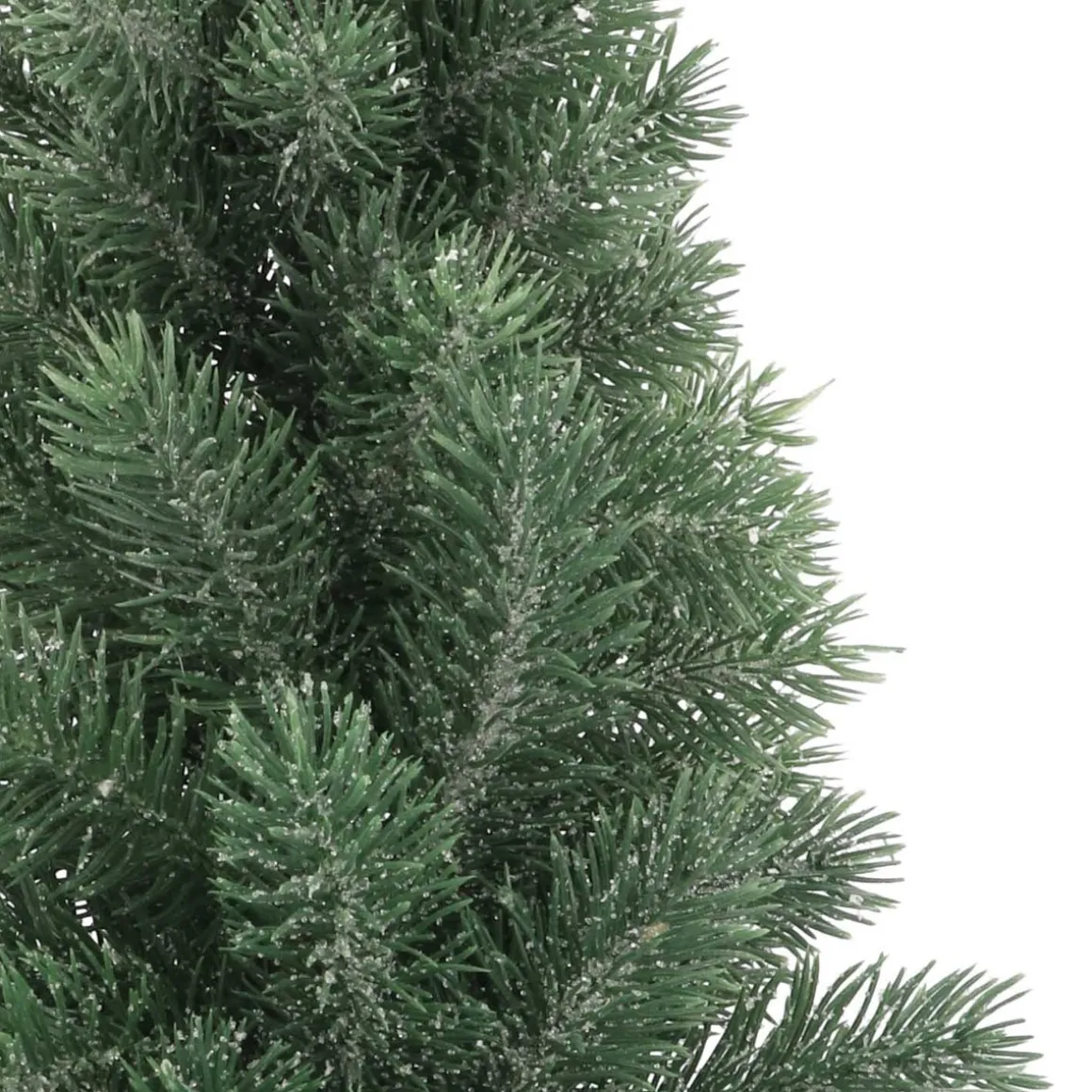Mini Kerstboom Met Frost | 56 Cm | Incl. Rieten Mandje