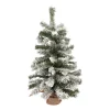 Mini Kerstboom Met Jute Voet | 60 Cm | Met Sneeuw