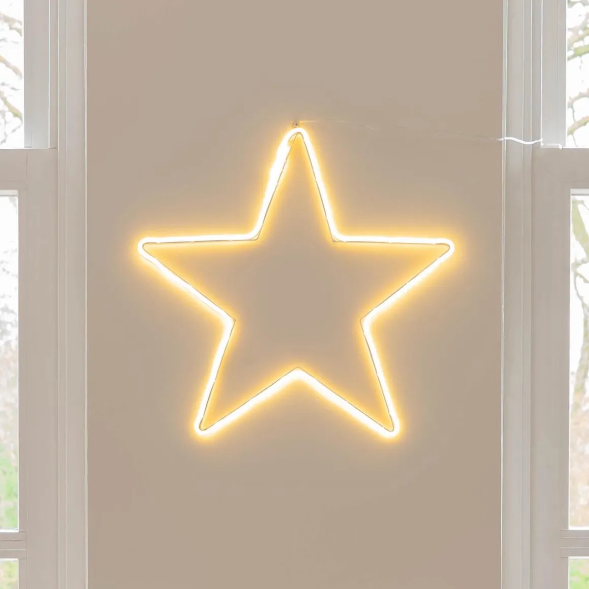 Neon Kerstster | 50 Cm