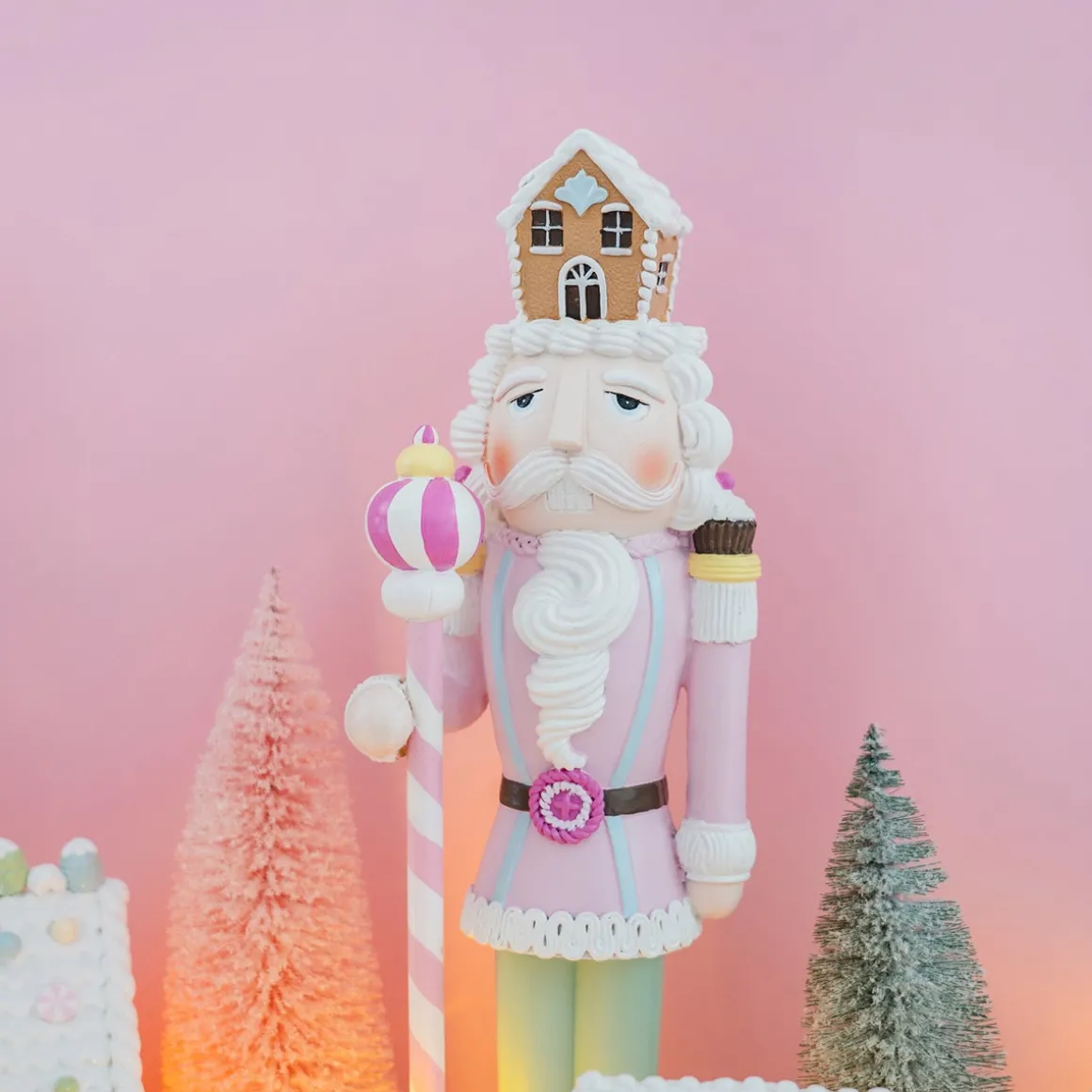 Notenkraker Kerstdecoratie In Pasteltinten