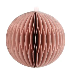 Papieren Kerstbal | Oud Roze | 8 Cm