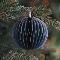 Papieren Kerstbal | Royal Blue | 8 Cm